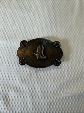 Brown Western Boot Belt Buckle - Men's Accessory